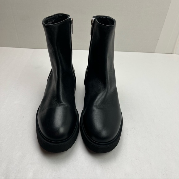 Aquatalia‎ Maddie Weatherproof Leather Booties Womens Size 10 Medium Black NEW - Picture 5 of 11